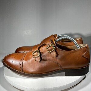 Beckett Simonon Brown Double Monk Strap Oxfords